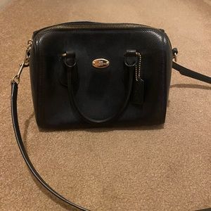 Gently used Black Coach bag